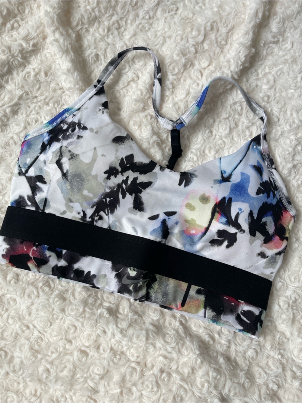 Dry fit watercolor sports bra